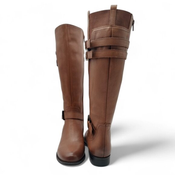 Naturalizer Women's Size 8 Jessie Banana Bread Leather Wide Calf Knee High Boot - Picture 10 of 15